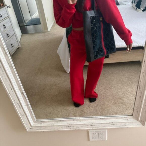 Gucci Ophidia Navy Blue Velour Tote - Picture 13 of 13